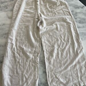 Women’s  Cream Linen Pants